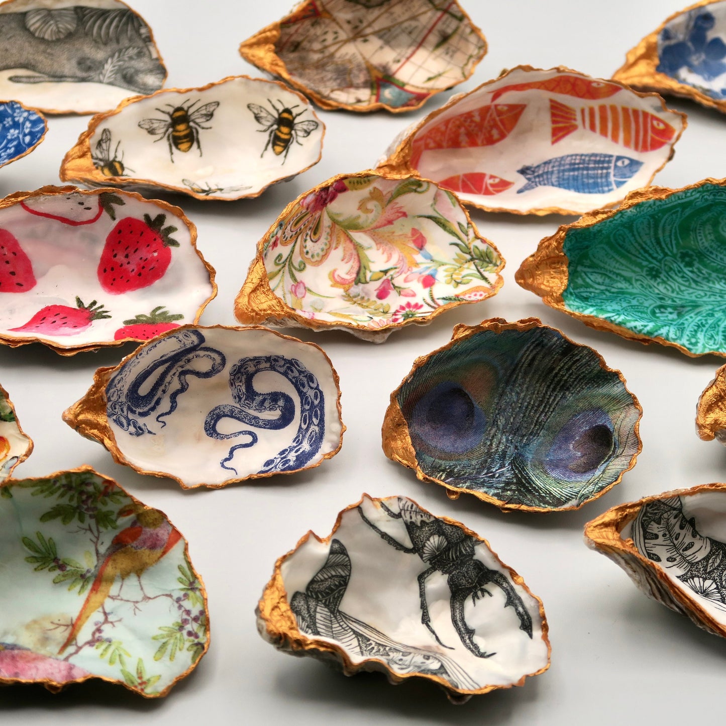 Oyster shell ring dish / trinket dish