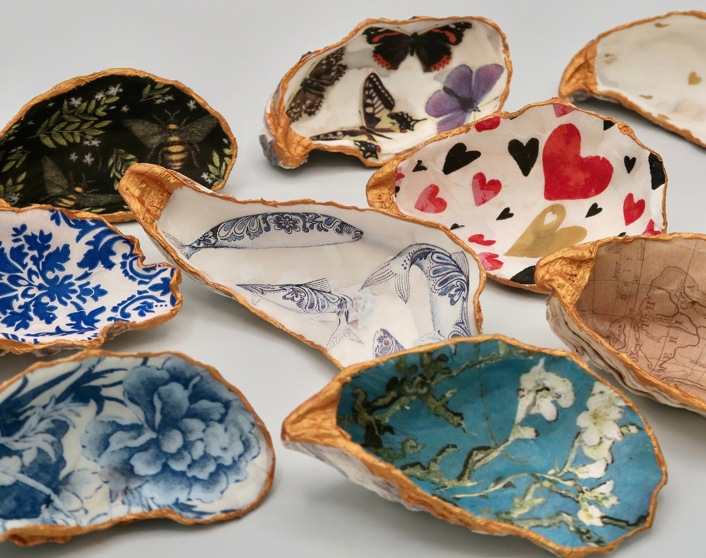 Oyster shell ring dish / trinket dish